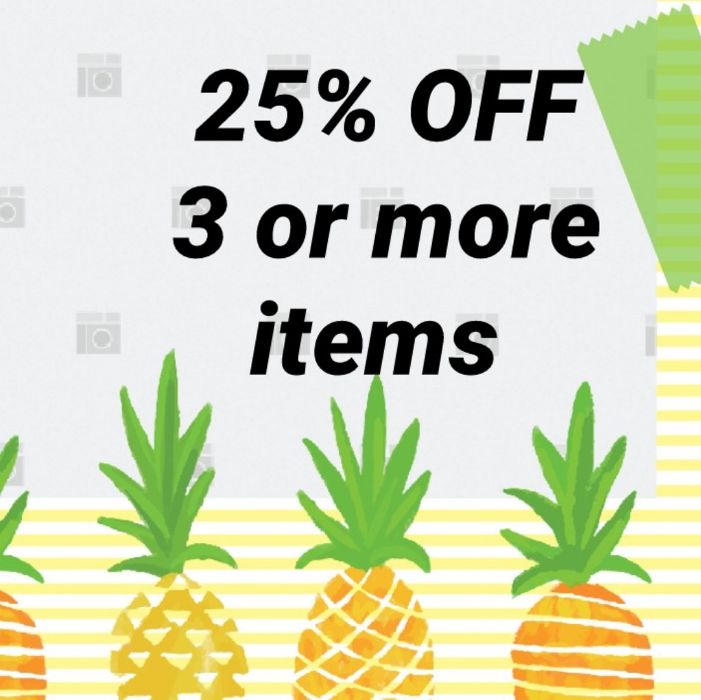 bundle & save 25% OFF plus only 1 shipping fee Vneck